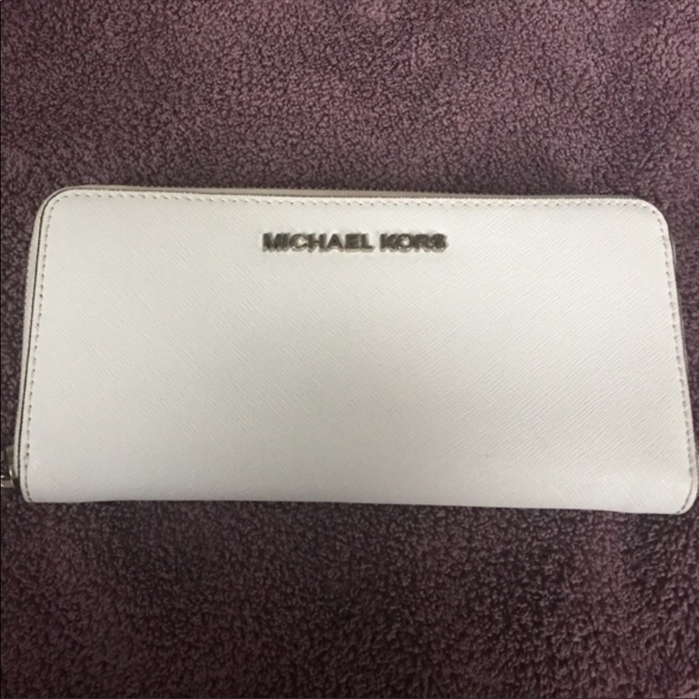 White MK wallet